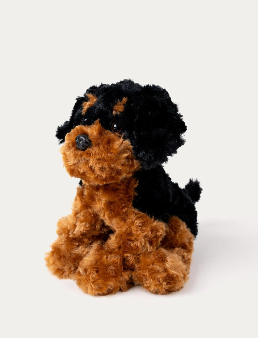 Teddykompaniet Teddy Dogs Hund Kosedyr Brun – sidevisning med brun pels og lange ører