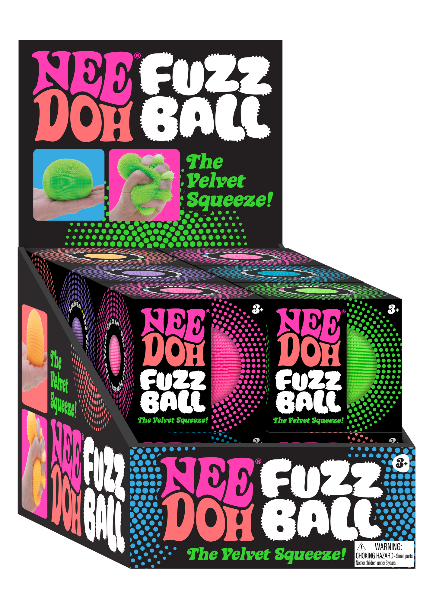 NeeDoh Fuzz Ball Classic – 5 varianter | Schylling Close Up - Bamsedyra AS