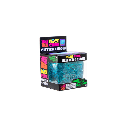 NeeDoh Nice Cube Glitter & Glow - Bamsedyra AS