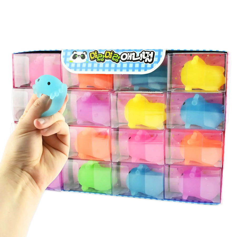Axolotl Squishy Fidgetleke – myk axolotl-formet fidget-leke