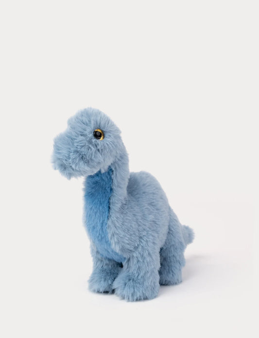 Brachiosaurus Dinosaur Bamse 25 cm – blå | Teddykompaniet - Bamsedyra AS