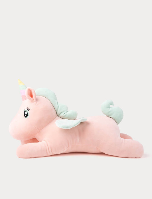 Enhjørning bamse rosa 52 cm