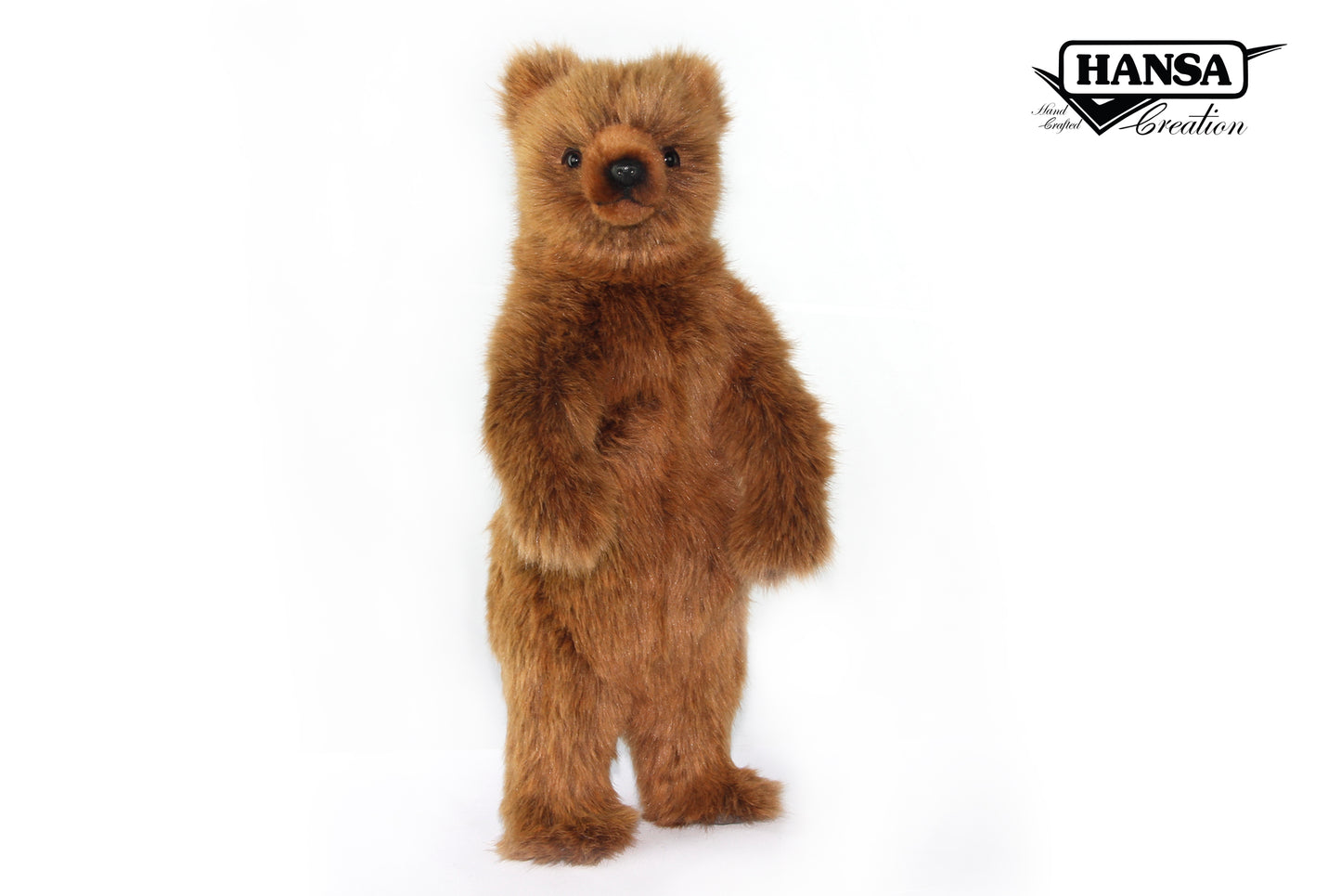 Brunbjørn Stående Plysj 40cm | Hansa Creation - Bamsedyra AS