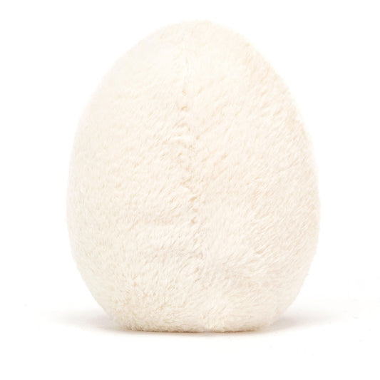 Jellycat | Amuseables Happy Boiled Egg | Hvit/Gul | ca. 14 cm - Bamsedyra AS