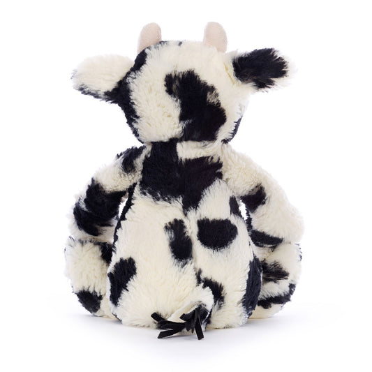 Jellycat Bashful Calf svart-hvit kosedyr-kalv 31 cm