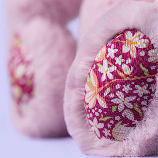 Jellycat Thistlepop Blossom Luxe Bunny – lilla kosekanin med blomsterdetaljer, ca. 31 cm