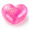 Glitter Hjerte stressleke | Malt Sugar | Assortert | 1 stk - Bamsedyra AS