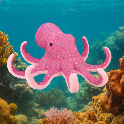 Foilkins Blekksprut Bamse | Wild Republic - Bamsedyra AS