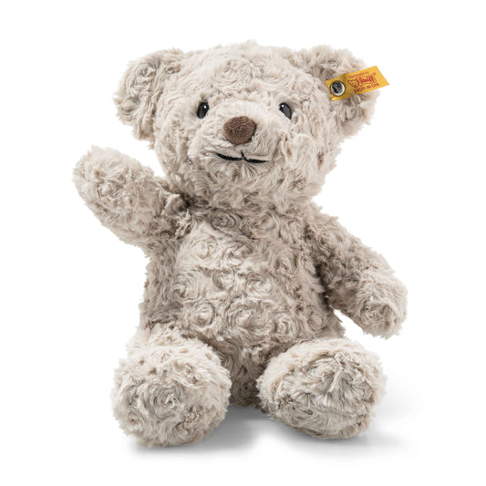 Steiff Honey teddybjørn 28 cm i lysegrå plysj