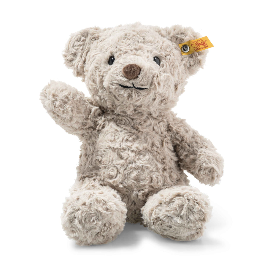 Steiff Honey teddybjørn 28 cm i lysegrå plysj