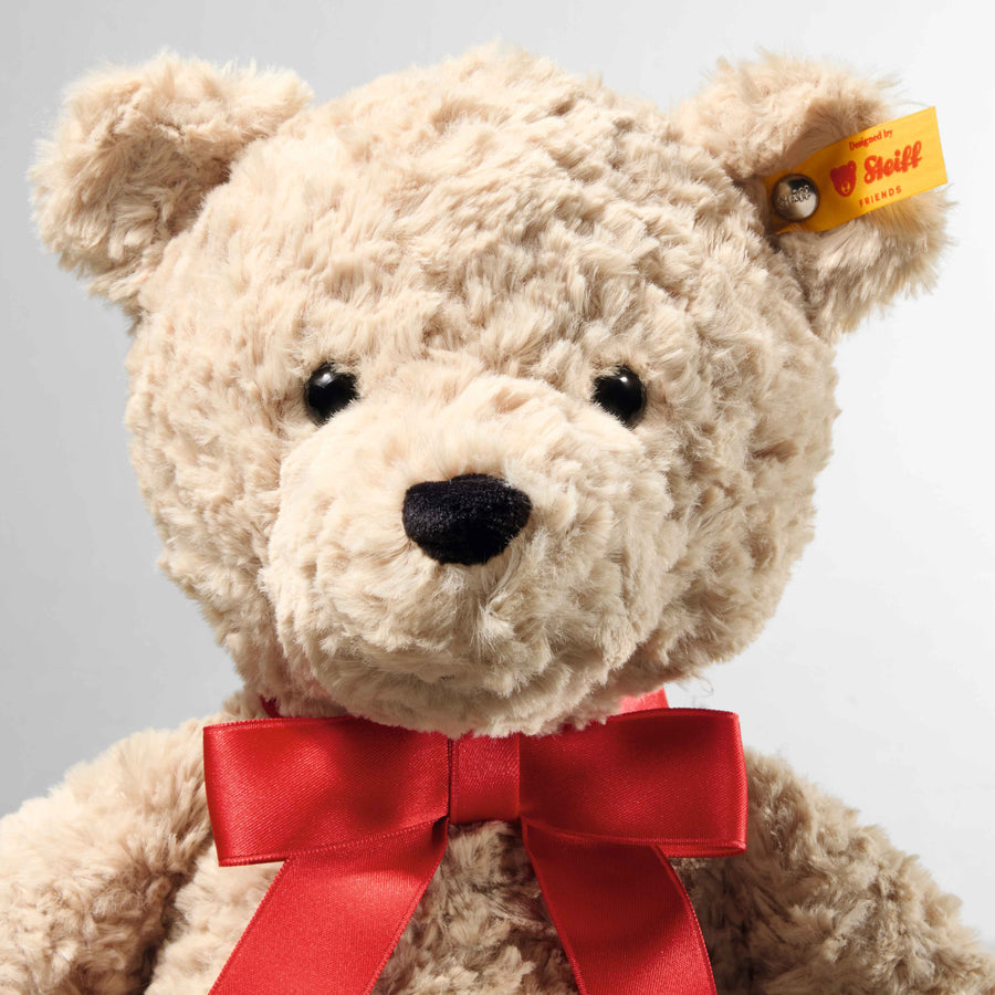Steiff Jimmy Happy Birthday 35 cm detaljbilde av sløyfe