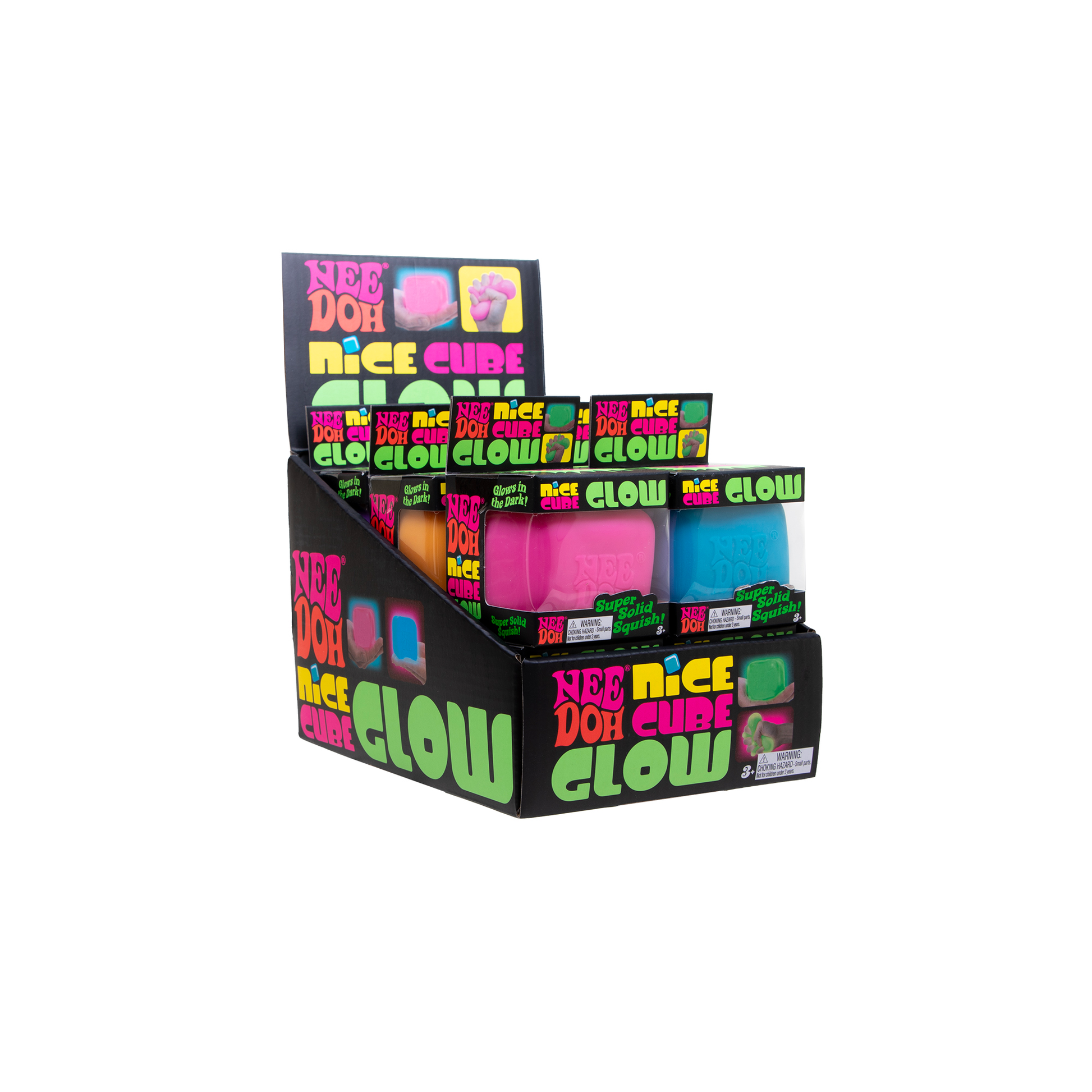 NeeDoh Nice Cube Glow Close Up - Bamsedyra AS