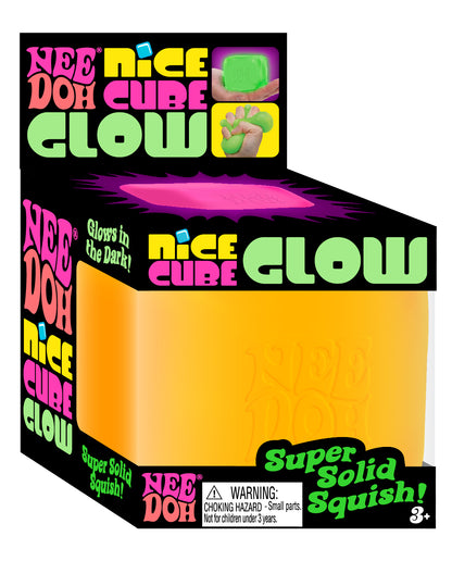 NeeDoh Nice Cube Glow Back View - Bamsedyra AS