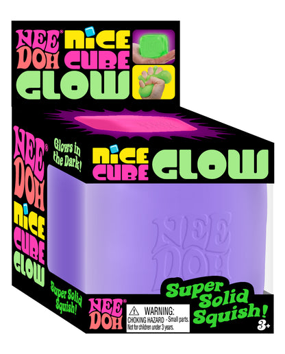 NeeDoh Nice Cube Glow Side View - Bamsedyra AS