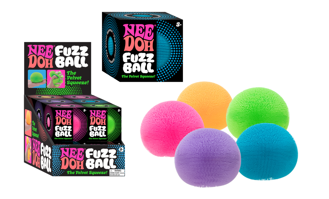 NeeDoh Fuzz Ball Classic – 5 varianter | Schylling Detail - Bamsedyra AS