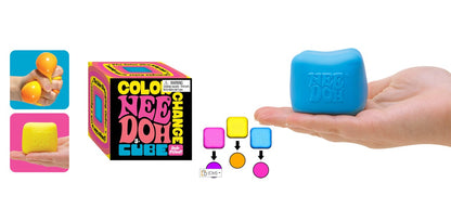 NeeDoh | Color Change Cube | 3 Asst. Feature - Bamsedyra AS