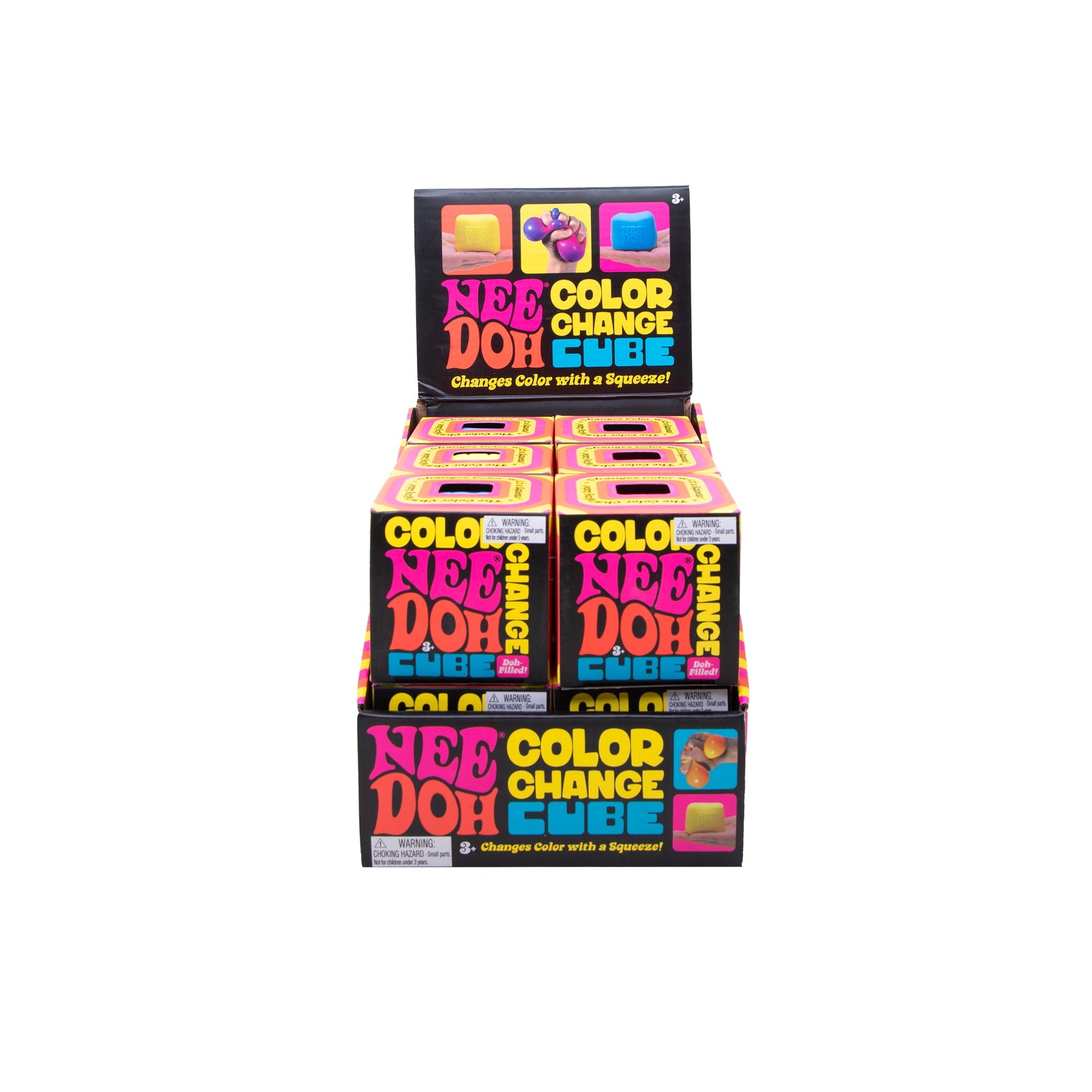 NeeDoh | Color Change Cube | 3 Asst. Angle - Bamsedyra AS