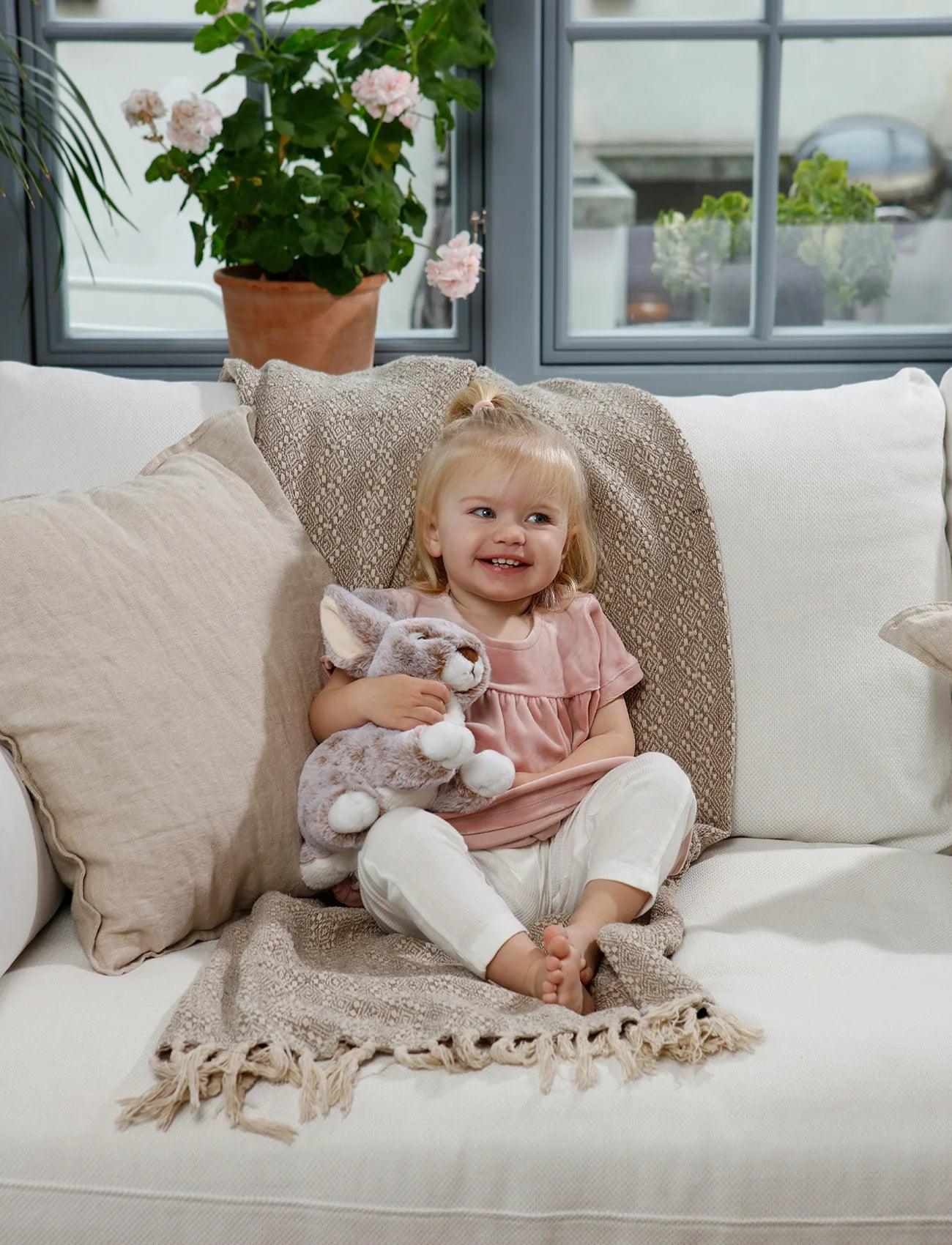 Kaninbamse 26 cm Melert | Teddykompaniet - Bamsedyra AS