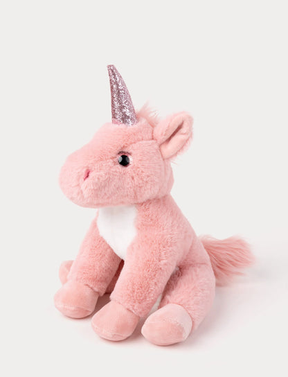 Enhjørning Bamse Rosa Side View | Teddykompaniet - Bamsedyra AS