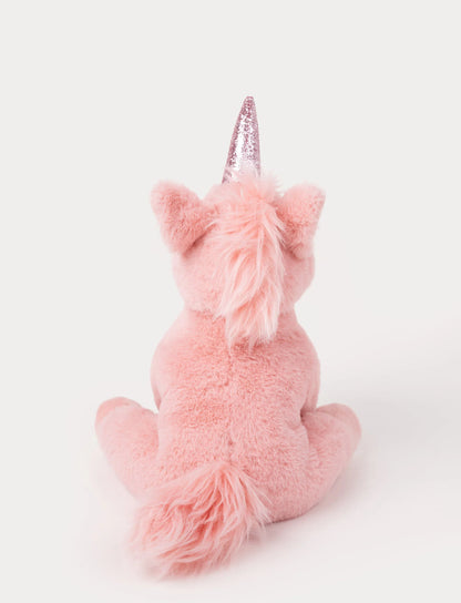 Enhjørning Bamse Rosa Back View | Teddykompaniet - Bamsedyra AS