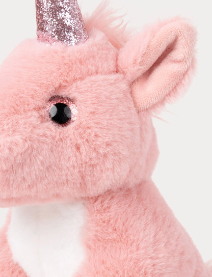 Enhjørning Bamse Rosa Detail | Teddykompaniet - Bamsedyra AS