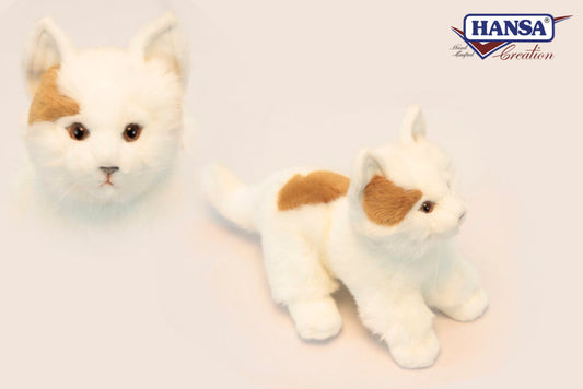 Hvit Katt Bamse | Hansa Creation | 23cm