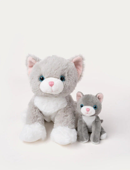 Kosedyr Katt Tuva the cat with kitten | Teddykompaniet - Bamsedyra AS