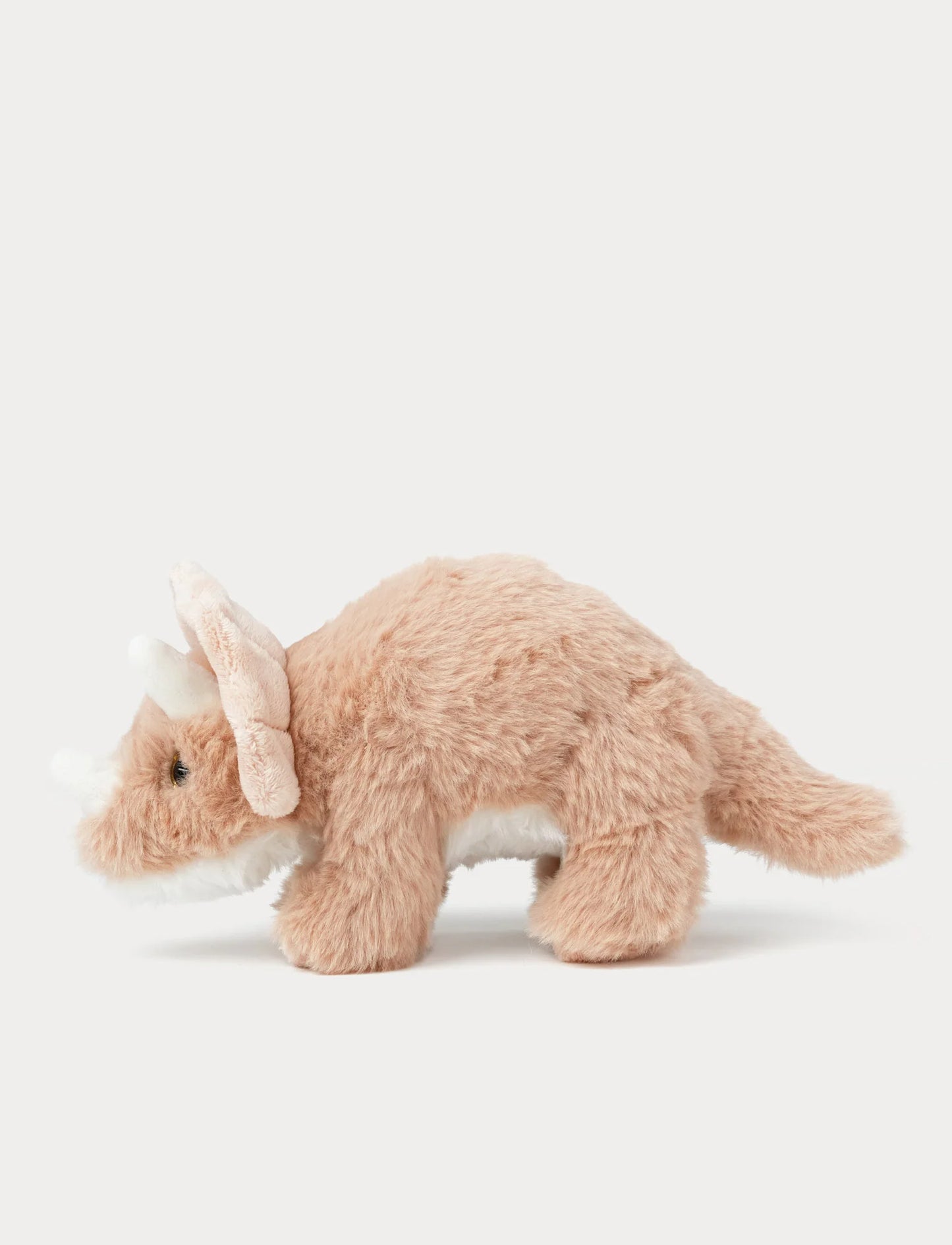 Triceratops 27 cm – beige | Teddykompaniet Side View - Bamsedyra AS