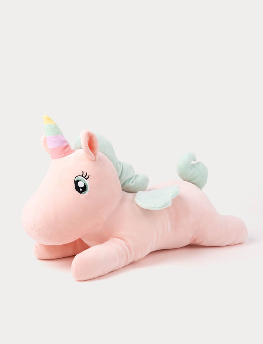 Enhjørning bamse rosa 52 cm