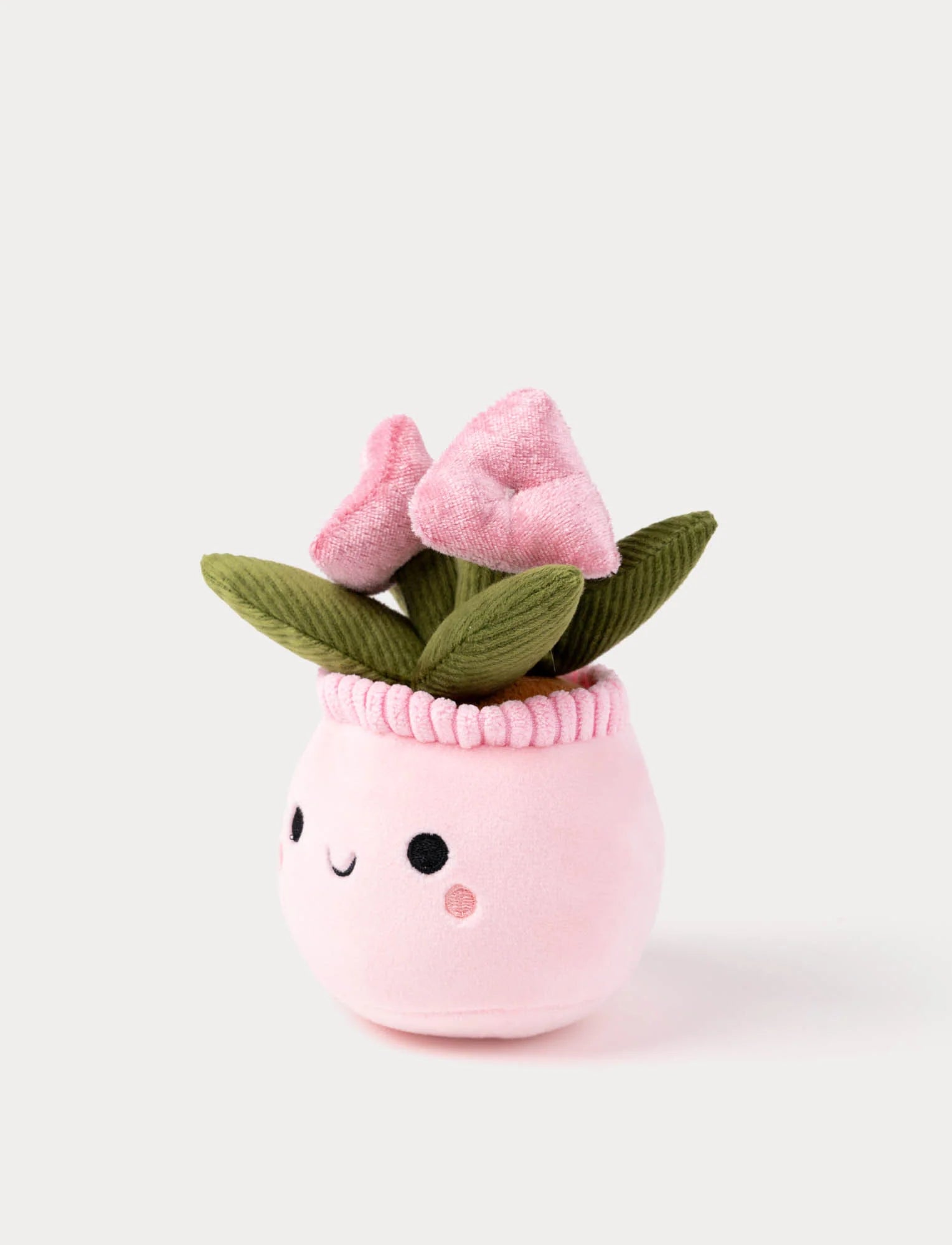 Teddy Flowers 15 cm – plysjblomster i potte (3 varianter) Back View - Bamsedyra AS