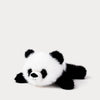 Pandabamse liggende svart hvit