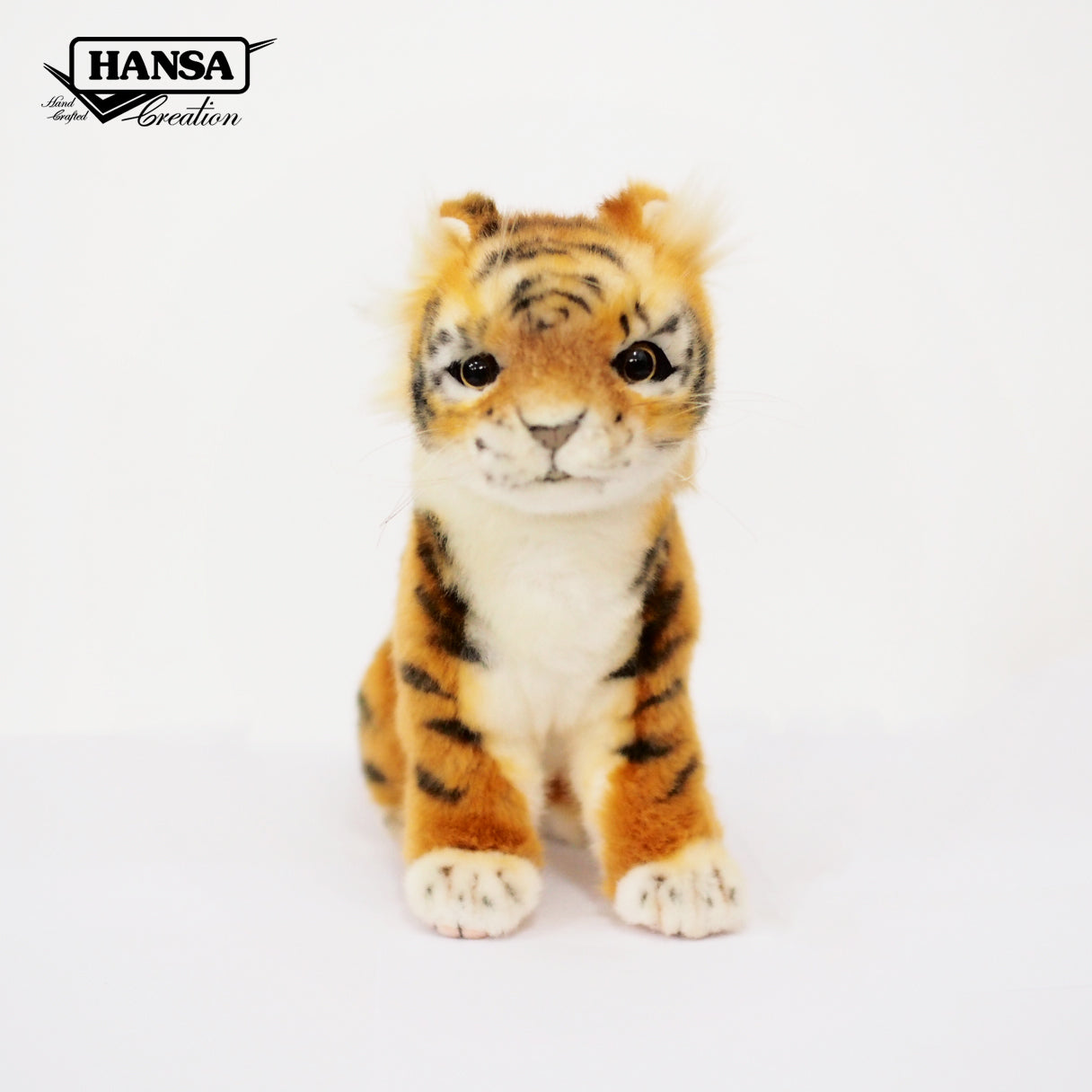 Sumatratigerunge kosedyr 28 cm | Hansa Creation Back View - Bamsedyra AS
