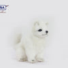 Arctic Fox Cub Sitting 14 cm | Hansa Creation (6830) - Bamsedyra AS