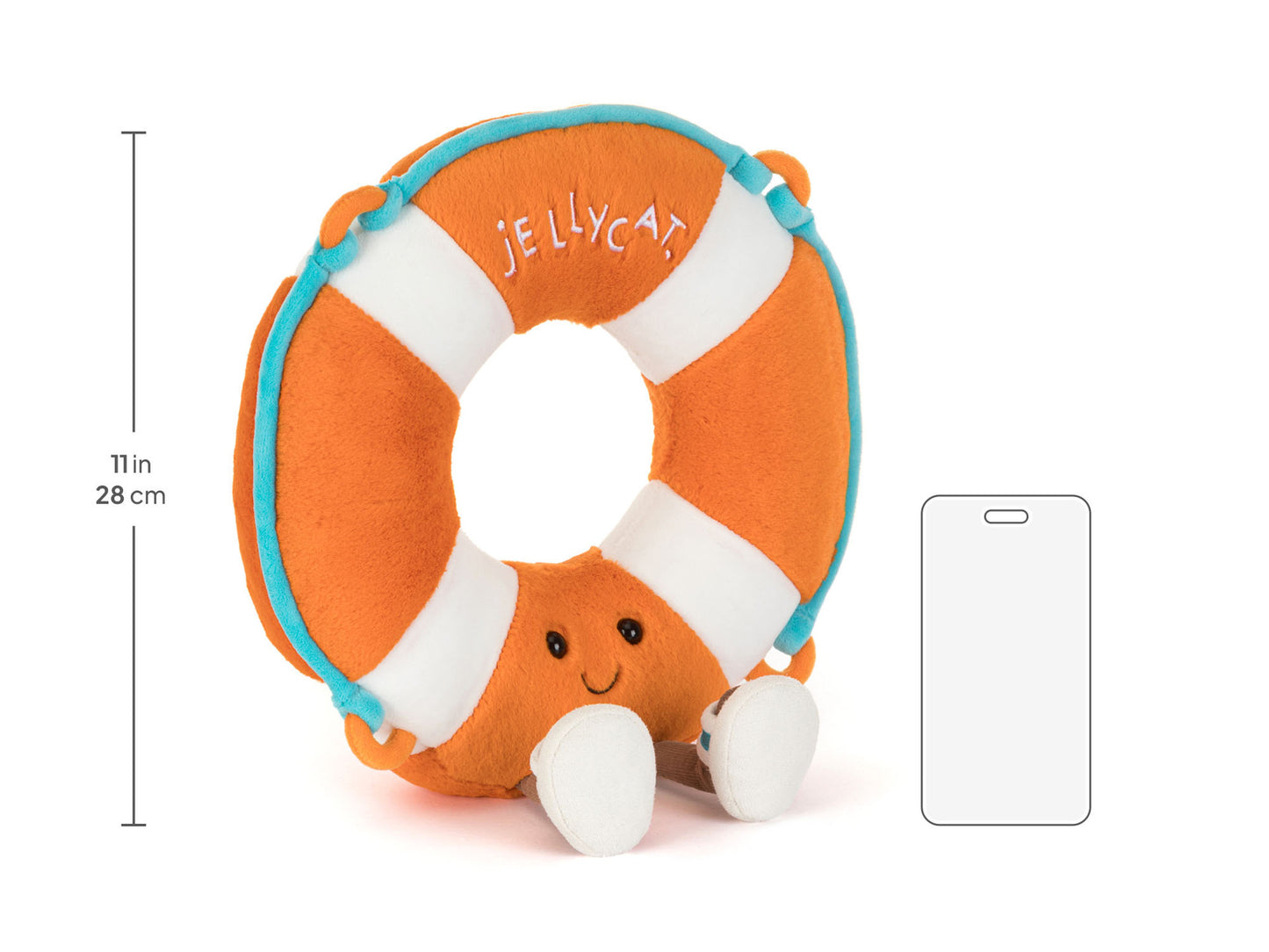 Jellycat | Amuseables Life Ring | Red and White | 33 cm