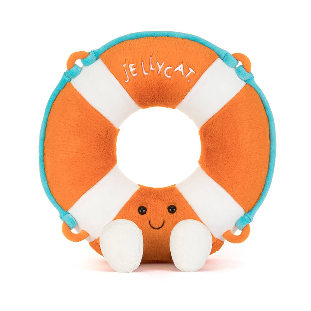 Jellycat | Amuseables Life Ring | Red and White | 33 cm