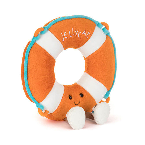 Jellycat | Amuseables Life Ring | Red and White | 33 cm