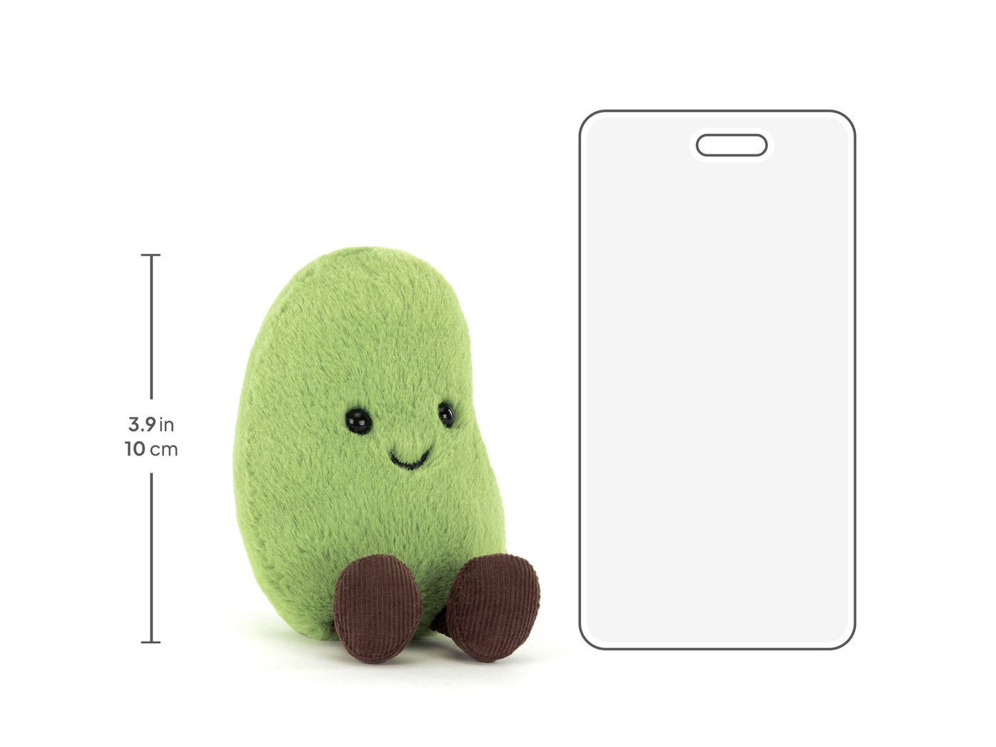 Jellycat | Amuseables Soyella Edamame Bean | Green | 10 cm