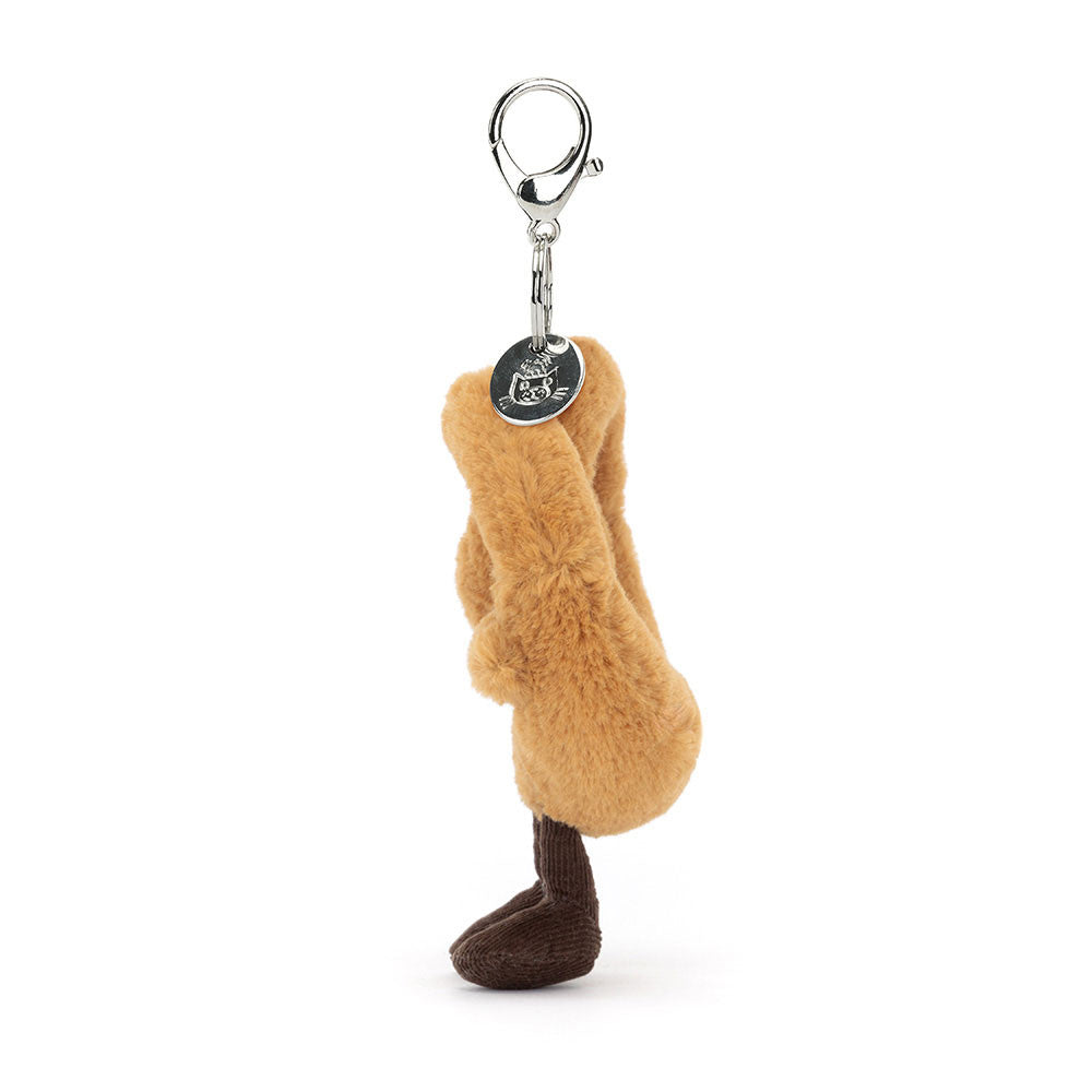 Amuseables Pretzel Bag Charm | Jellycat Side View - Bamsedyra AS