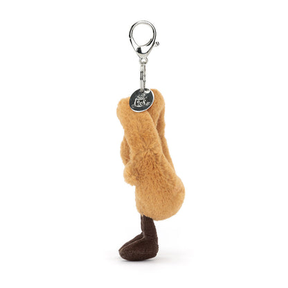 Amuseables Pretzel Bag Charm | Jellycat Side View - Bamsedyra AS
