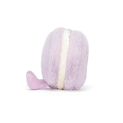 Jellycat | Amuseables May Macaron | Lavendel | ca. 12 cm Side View - Bamsedyra AS