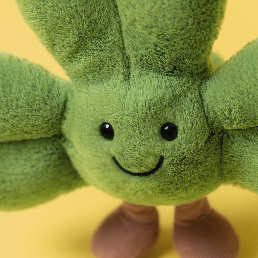 Jellycat | Amuseables Siofra Shamrock | Grønn | Medium Side View - Bamsedyra AS