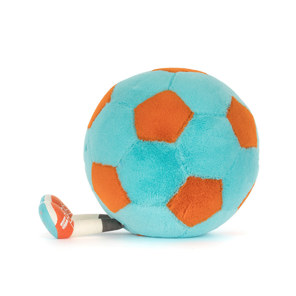 Jellycat | Amuseables Football | Blue and Orange | 27 cm
