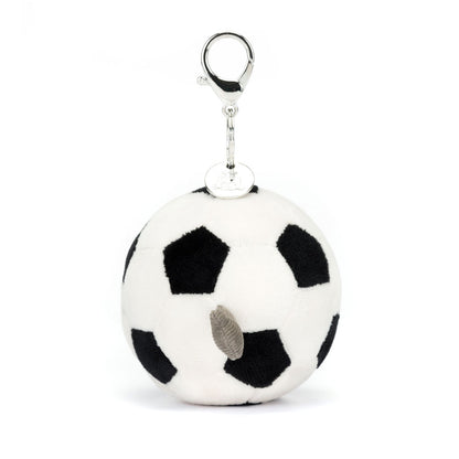 Amuseables Sports Football Bag Charm | Jellycat Back View - Bamsedyra AS