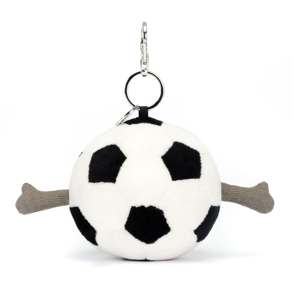 Amuseables Sports Football Bag Charm | Jellycat Detail - Bamsedyra AS