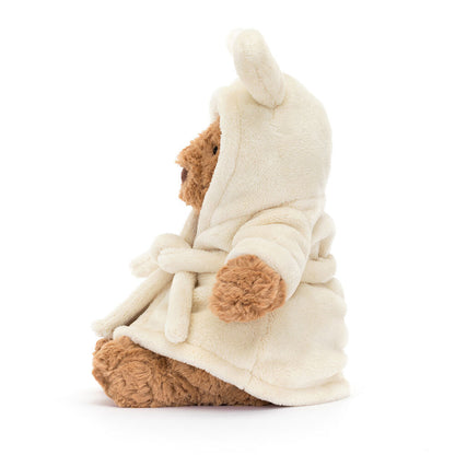 Jellycat | Bartholomew Bear Bathrobe | 26cm Back View - Bamsedyra AS