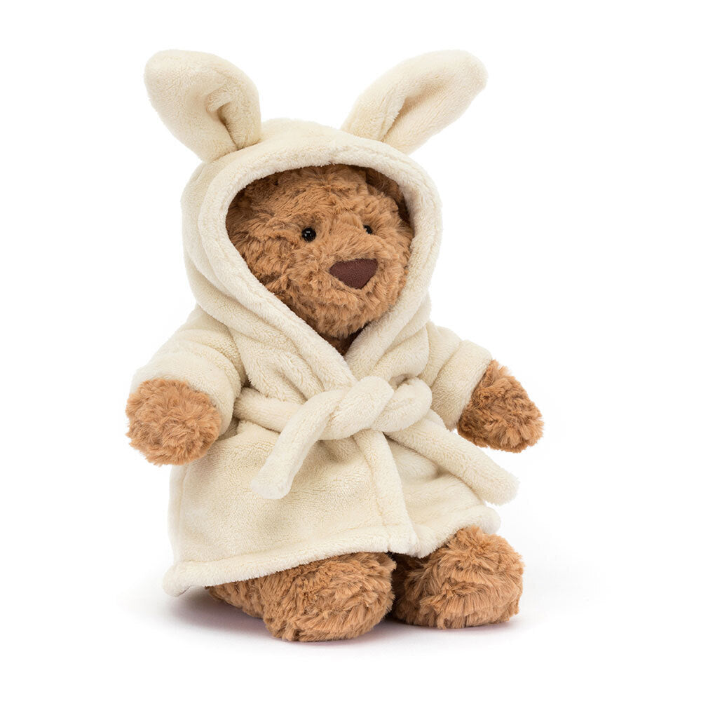 Jellycat | Bartholomew Bear Bathrobe | 26cm Feature - Bamsedyra AS