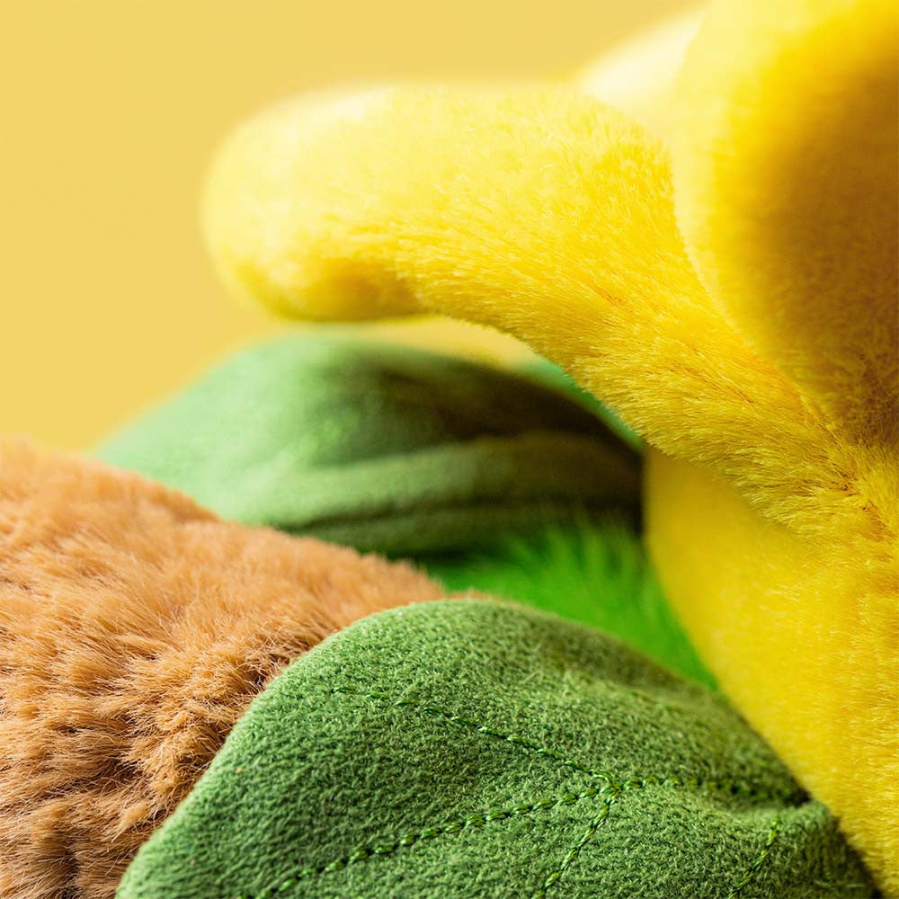 Jellycat | Bartholomew Bear Daffodil Outfit | Gul/Brun | Medium Side View - Bamsedyra AS