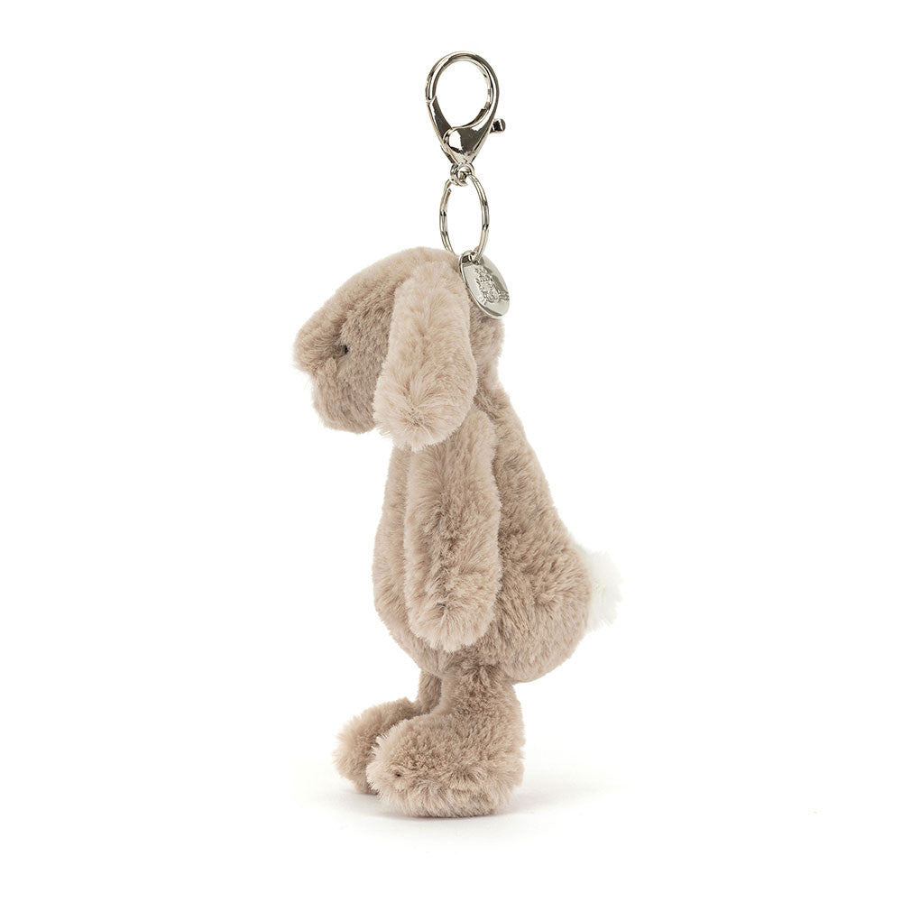 Bashful Bunny Beige Bag Charm 18 cm | Jellycat Detail - Bamsedyra AS