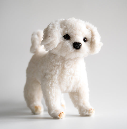 Bichon Frise Hund Bamse 21 cm | Hansa Creation - Bamsedyra AS