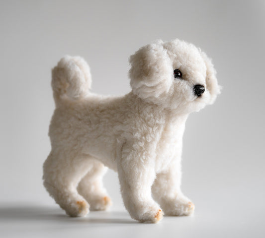 Bichon Frise Hund Bamse 21 cm | Hansa Creation - Bamsedyra AS